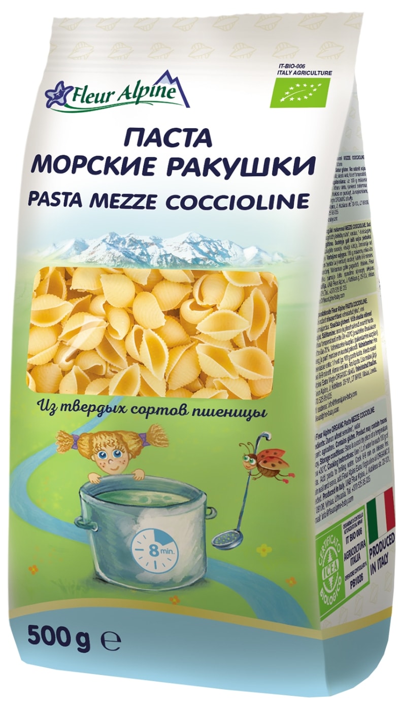 Изображение товара Паста Fleur Alpine Морские ракушки 500г
