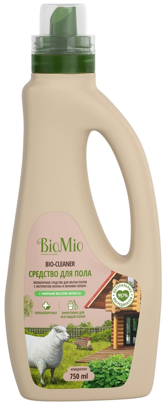 Изображение товара BioMio Bio-Cleaner средство для мытья пола с маслом мелиссы 750 мл