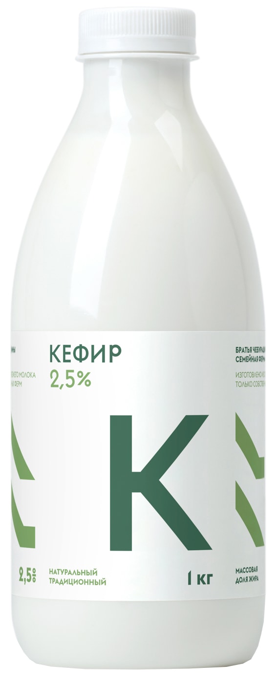 Изображение товара Кефир Братья Чебурашкины 2.5% 1кг