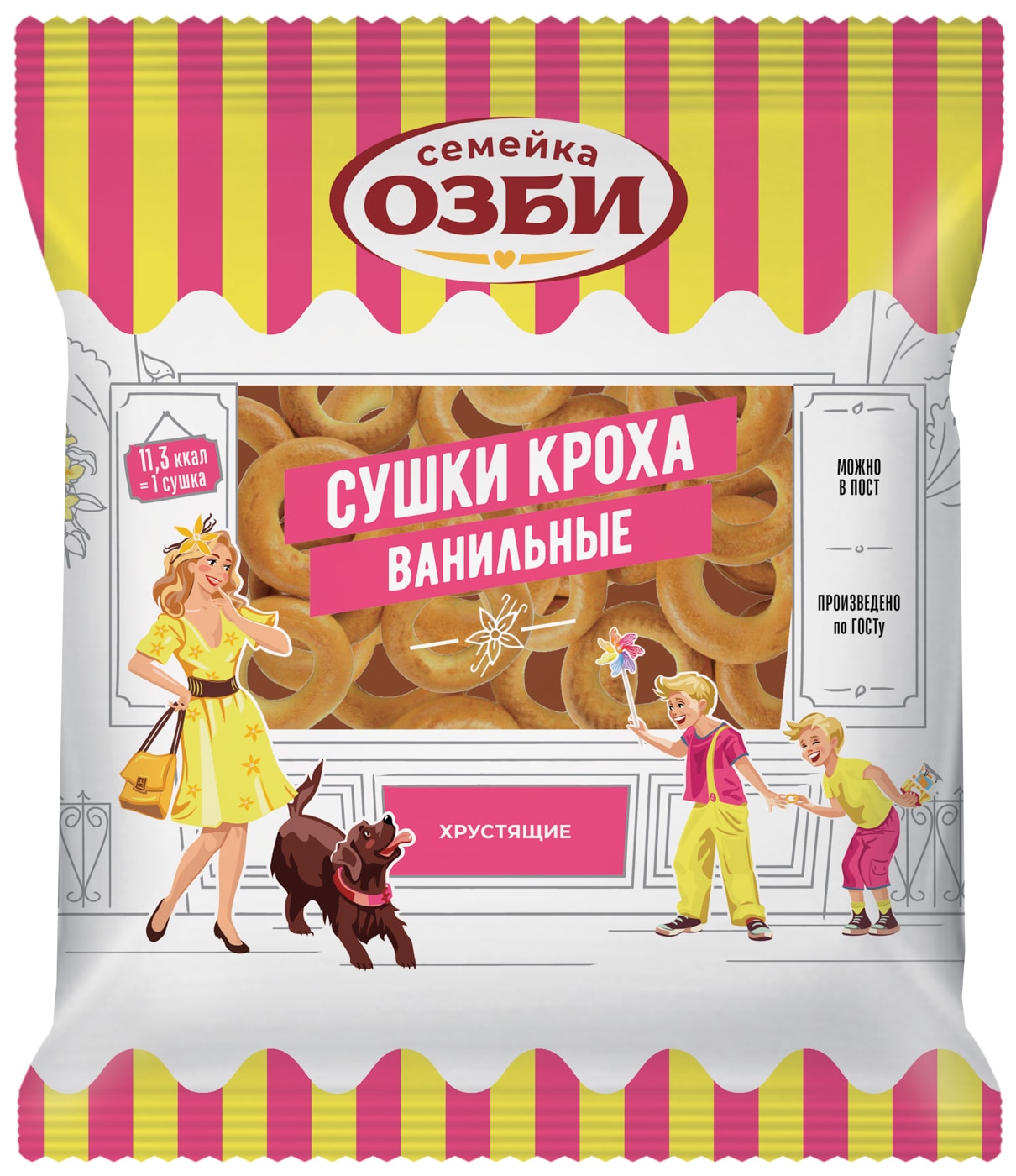 Изображение товара Сушки Семейка Озби Кроха ванильные 200г