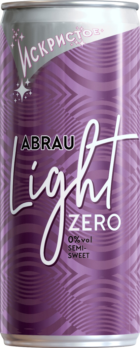 Изображение товара Напиток Abrau Light Zero 250мл освежающий безалкогольный напиток с вкусом игристого вина