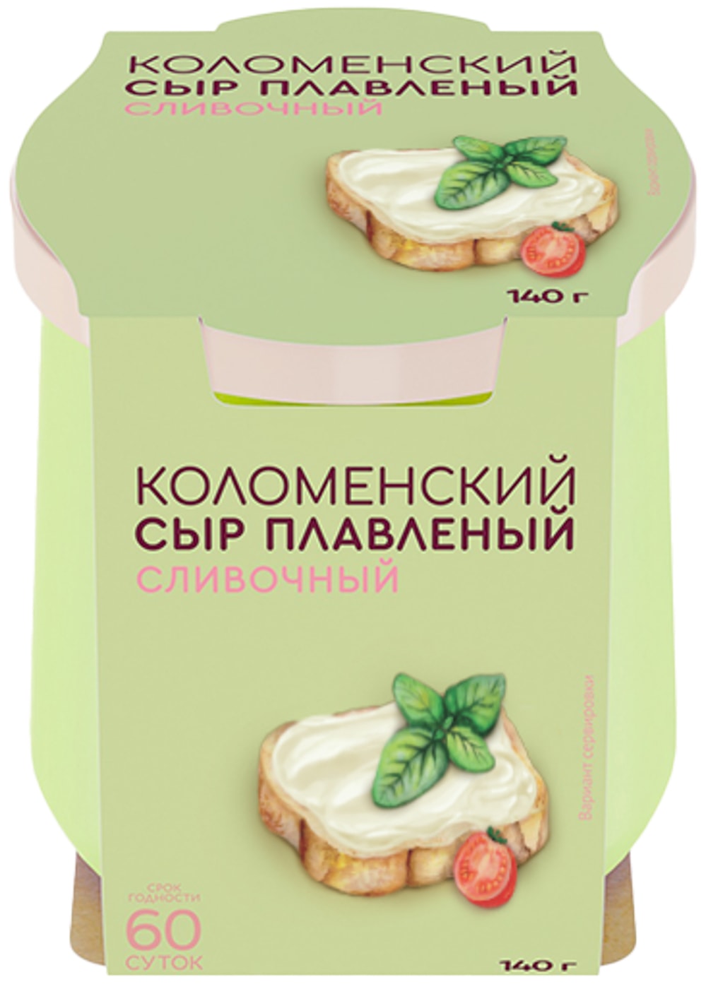 Изображение товара Плавленый сливочный сыр Коломенский 50% 140г в керамической баночке