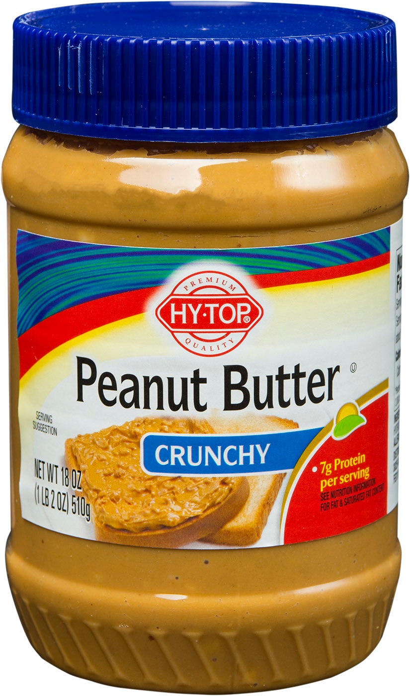 Изображение товара Паста арахисовая Hy-Top Peanut Butter Хрустящая 510г Изображение товара Паста арахисовая Hy-Top Peanut Butter Хрустящая 510г