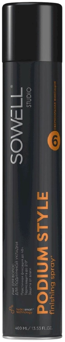 Изображение товара SoWell Podium style лак для волос сверхсильной фиксации 0,4 л