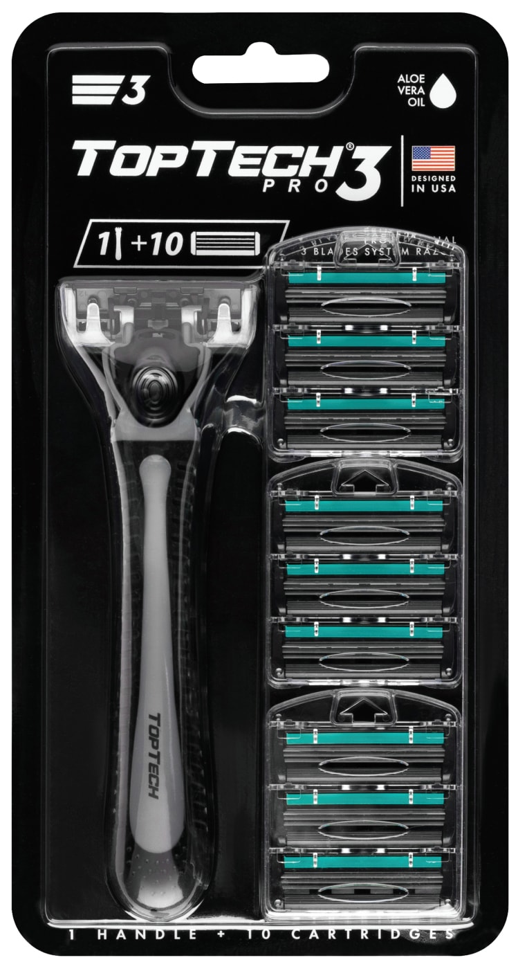 Изображение товара Бритва TopTech Pro 3 с 10 сменными кассетами