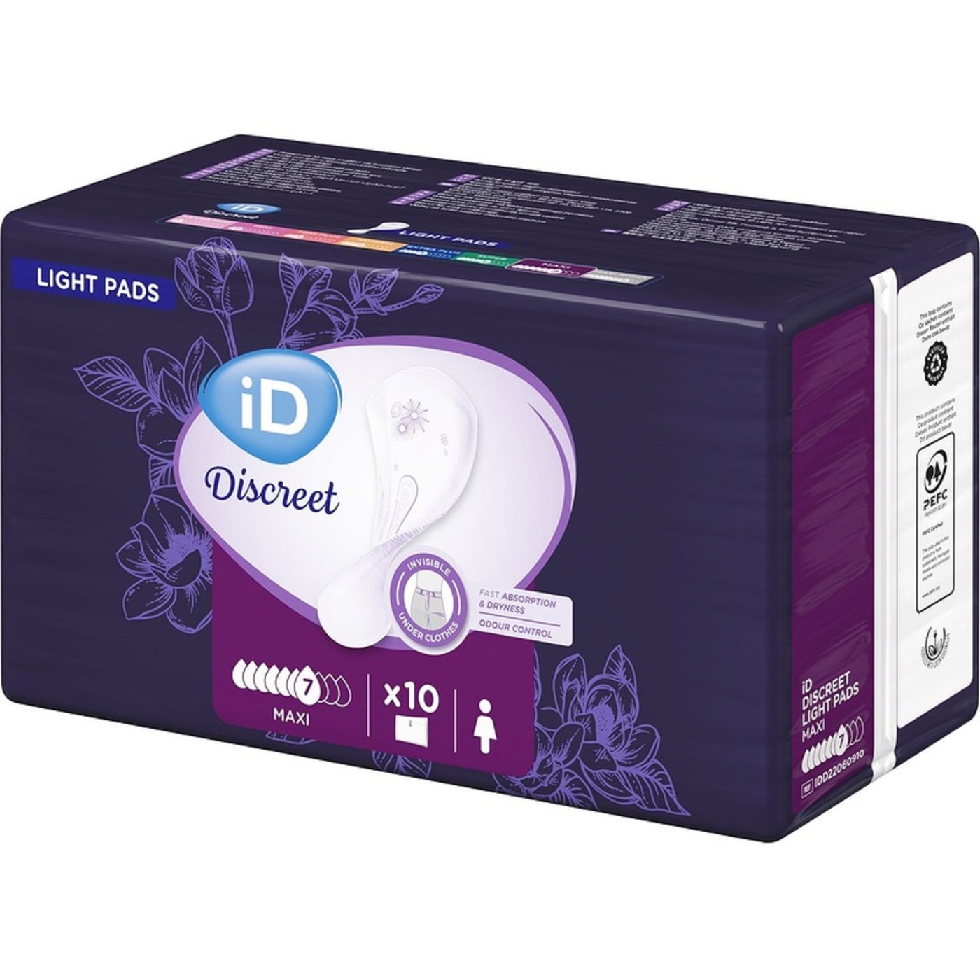 Изображение товара Прокладки iD Light Discreet Maxi урологические 10шт Изображение товара Прокладки iD Light Discreet Maxi урологические 10шт