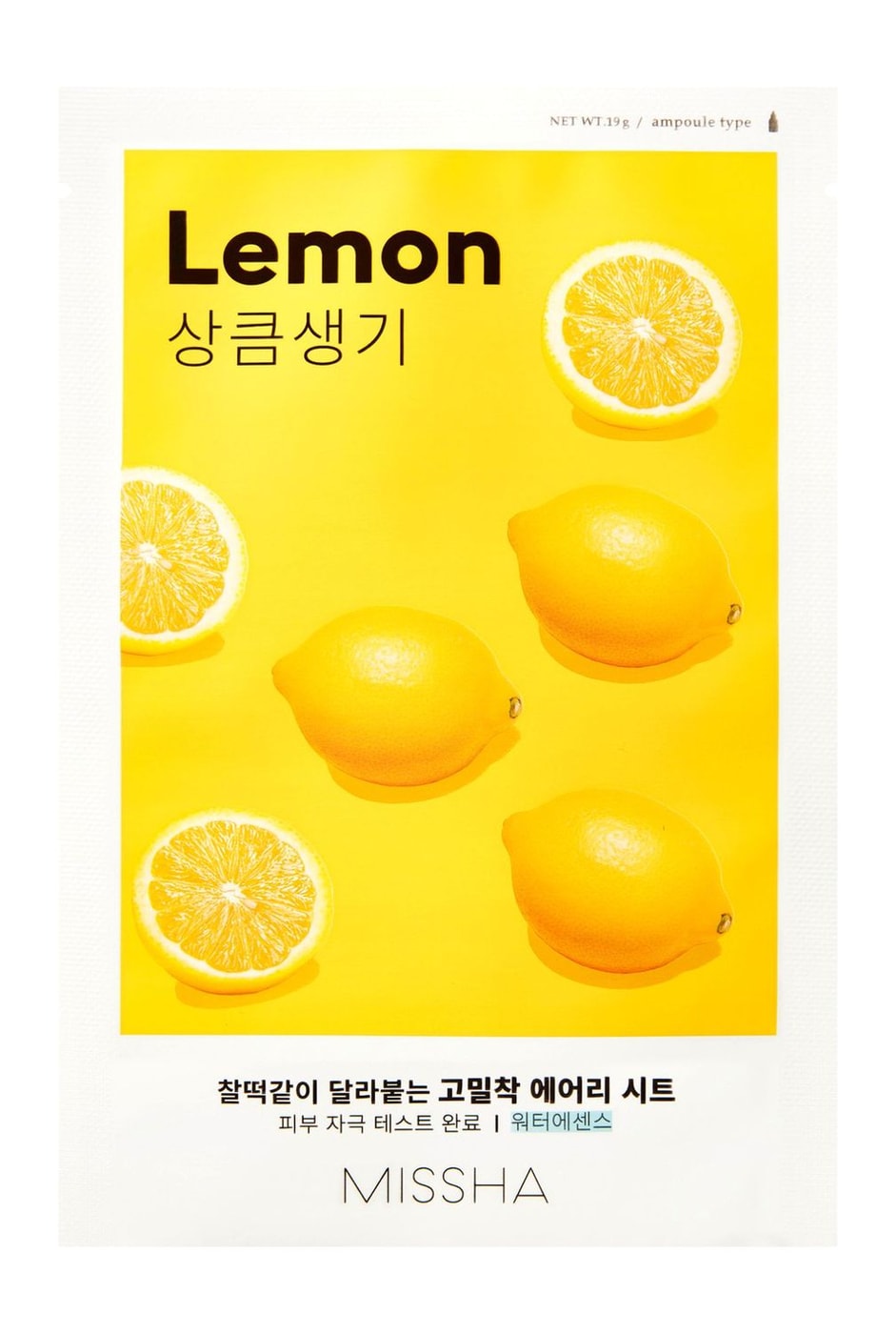 Изображение товара Маска для тусклой кожи лица Missha Airy Fit Sheet Mask Lemon освежающая с экстрактом лимона 20мл