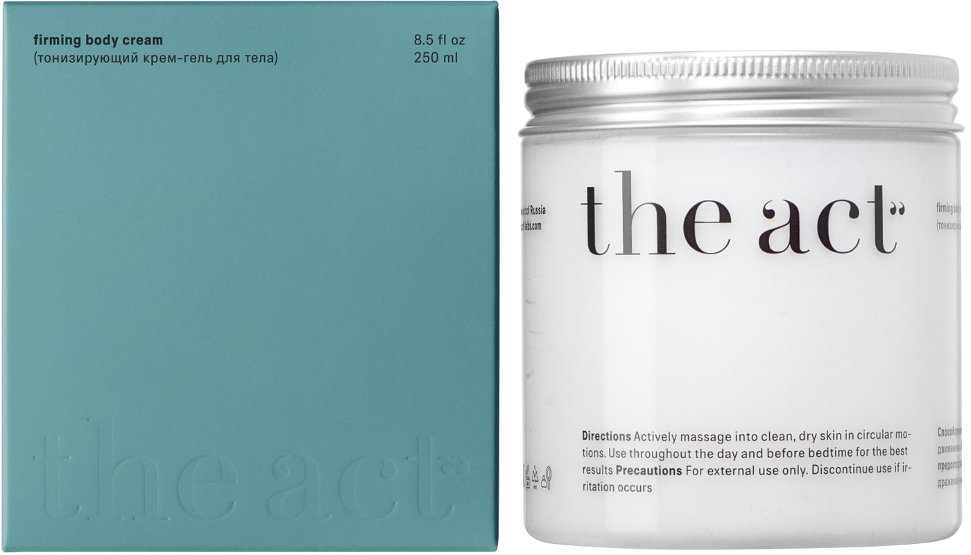 Изображение товара Крем-гель для тела The Act тонизирующий с лотосом и гиалуроновой кислотой 250мл