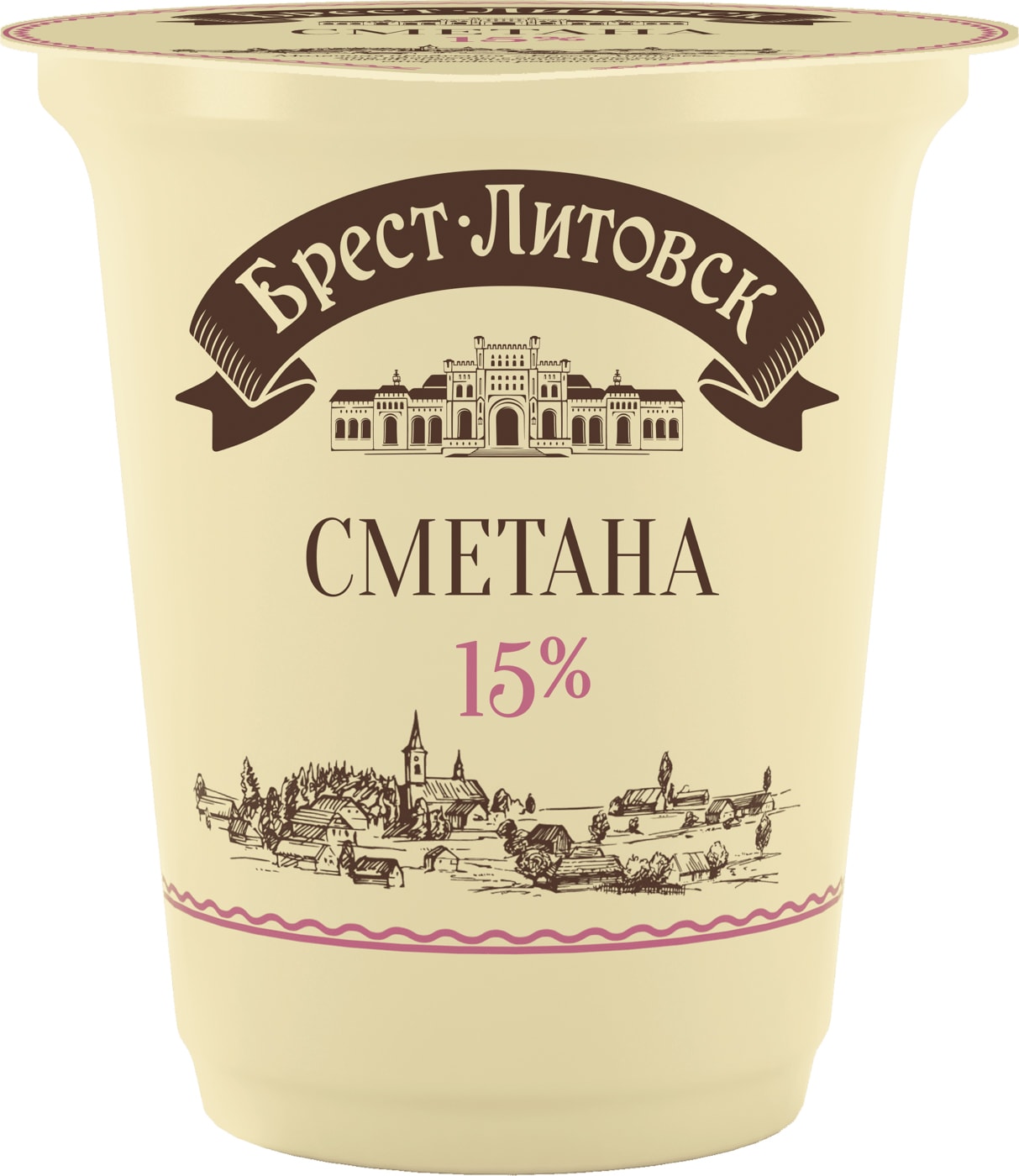 Изображение товара Сметана Брест-Литовск 15% 300г