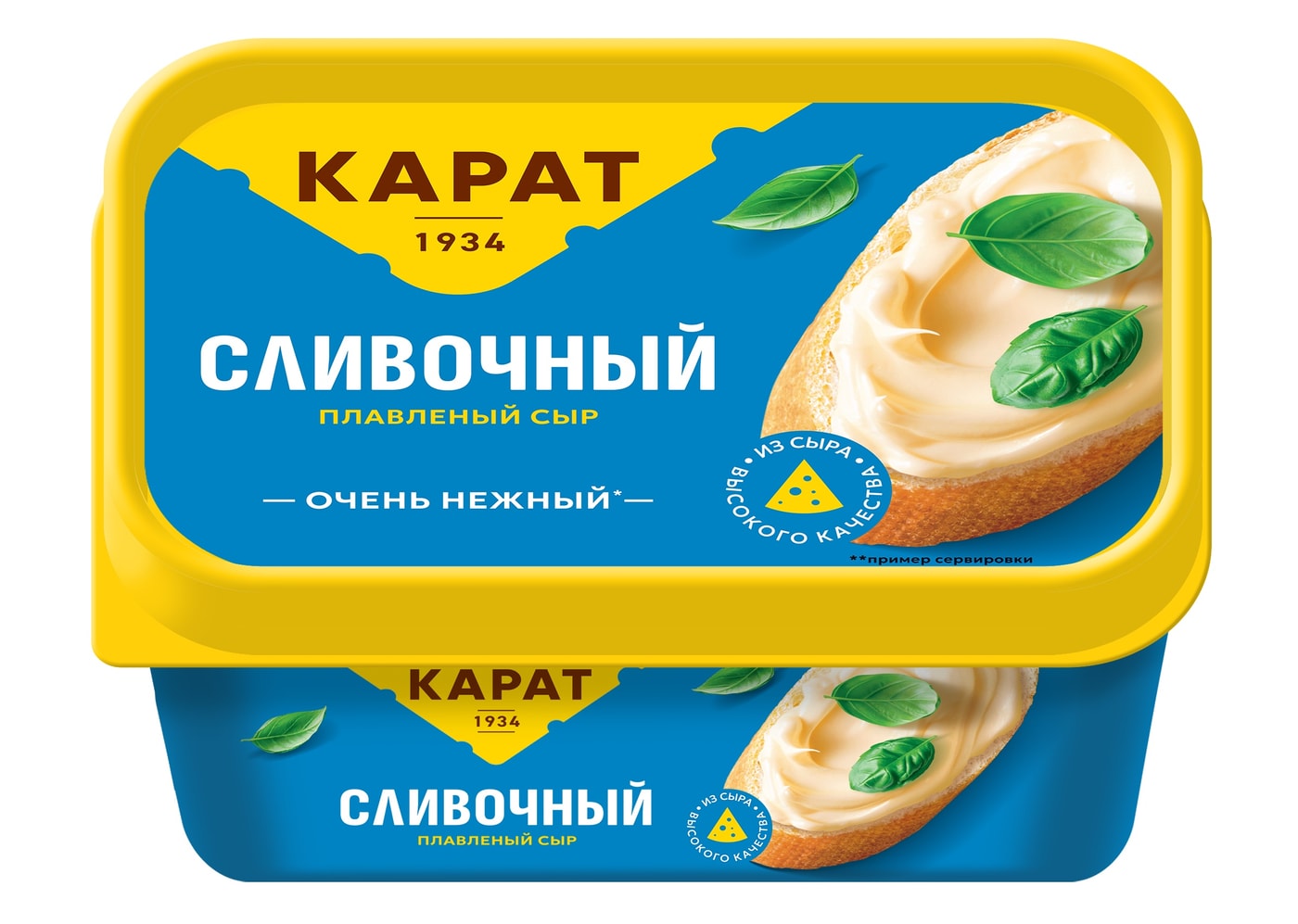 Изображение товара Сыр плавленый Карат Сливочный 45% 400г