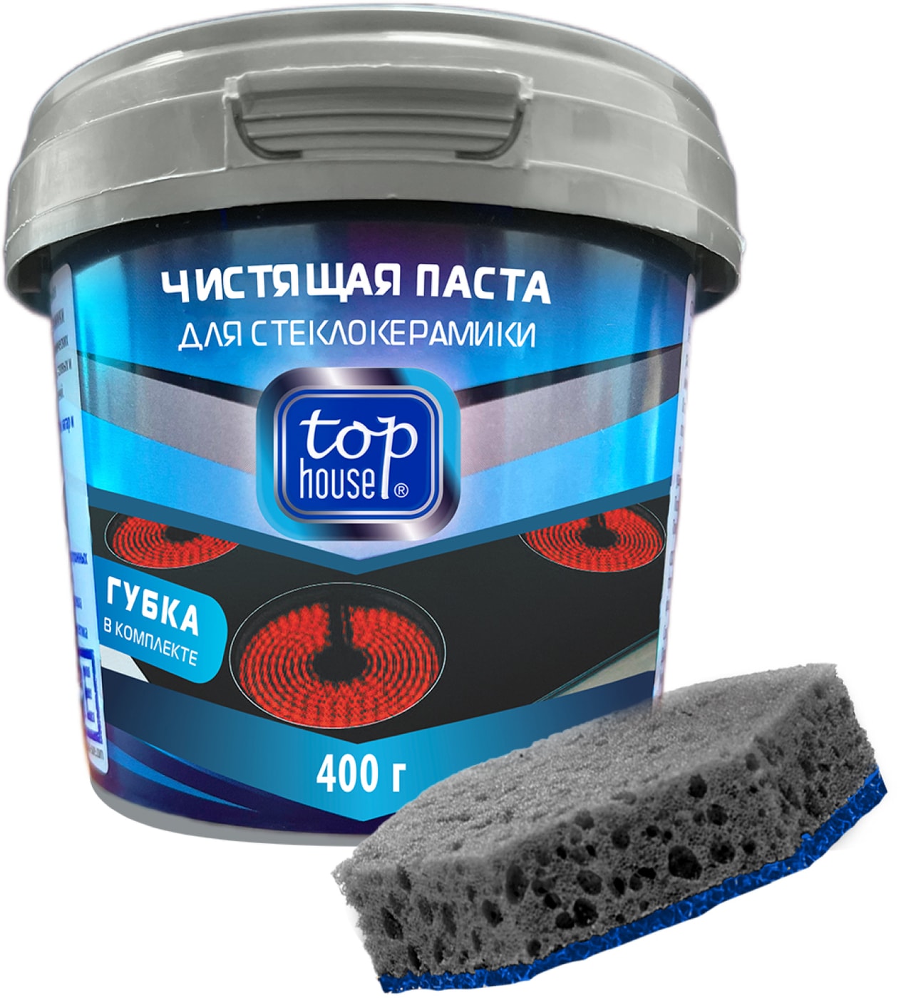 Изображение товара Чистящая паста Top house для стеклокерамики 400г