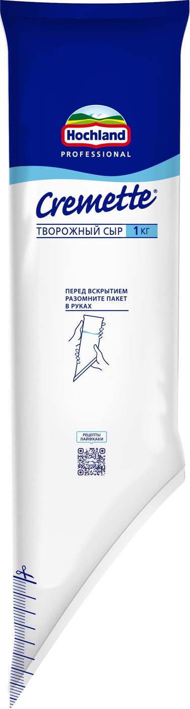 Изображение товара Сыр творожный Hochland Cremette Professional 65% 1кг