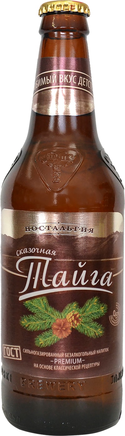 Изображение товара Напиток Ностальгия Сказочная тайга 0.5 л газированный байкал натуральный вкус