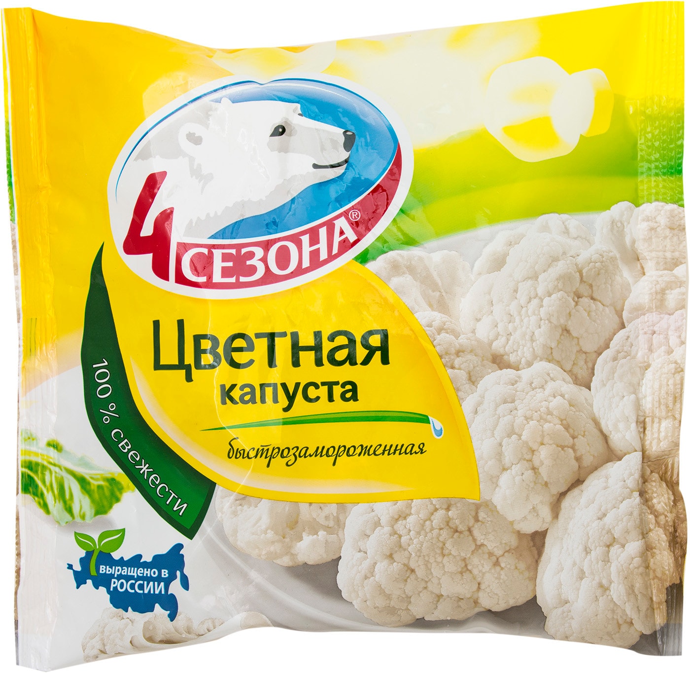 Изображение товара Капуста цветная 4 Сезона быстрозамороженная 400г