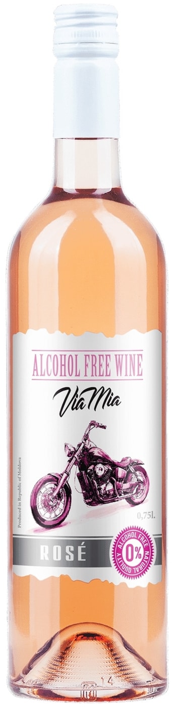 Изображение товара Вино Via Mia Rose розовое полусладкое 0.75л