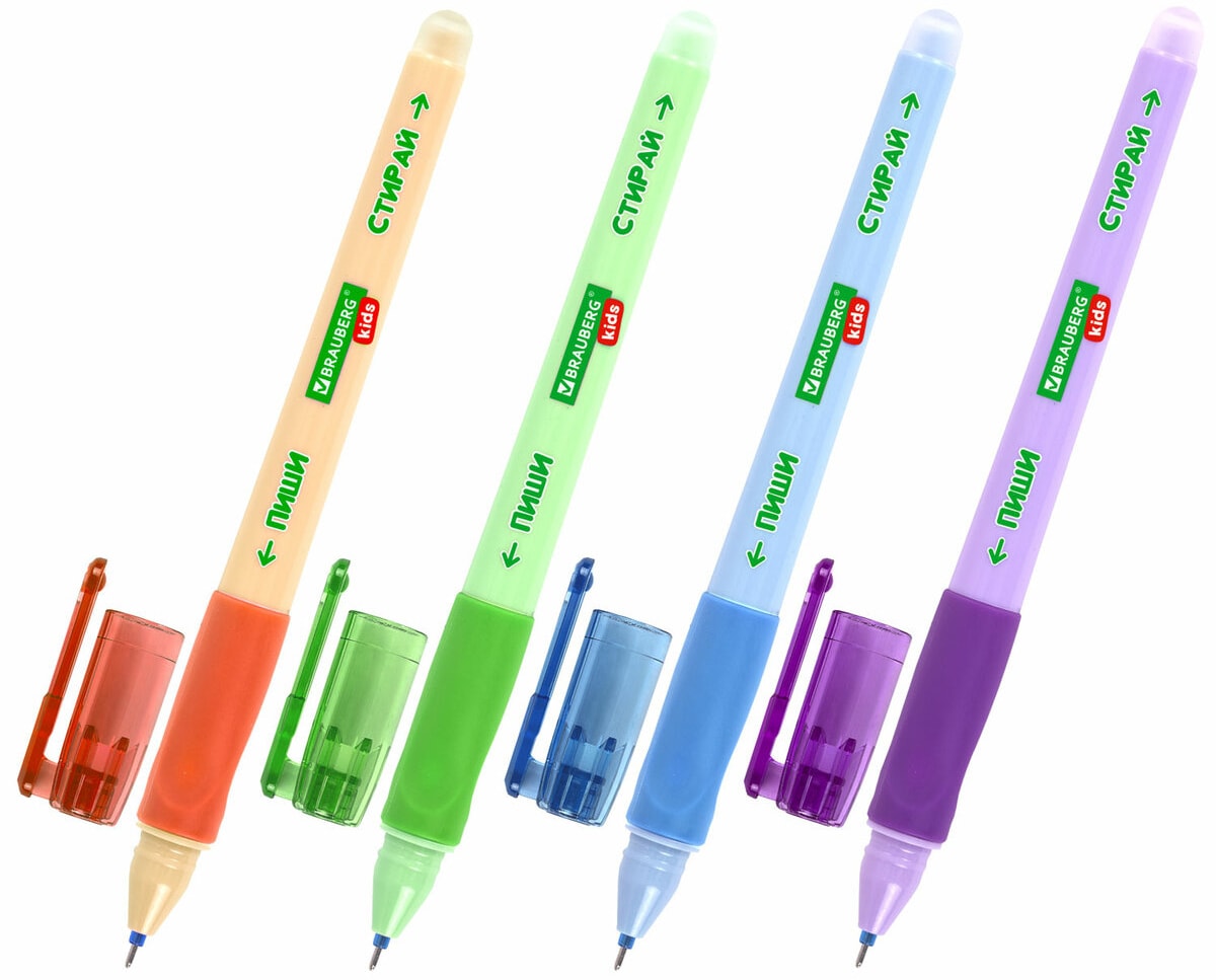 Изображение товара Brauberg гелевая стираемая 0,35 мм с эргономичным грифом, синяя