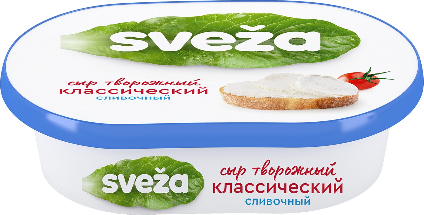 Изображение товара Сыр творожный Sveza Сливочный 60% 150г