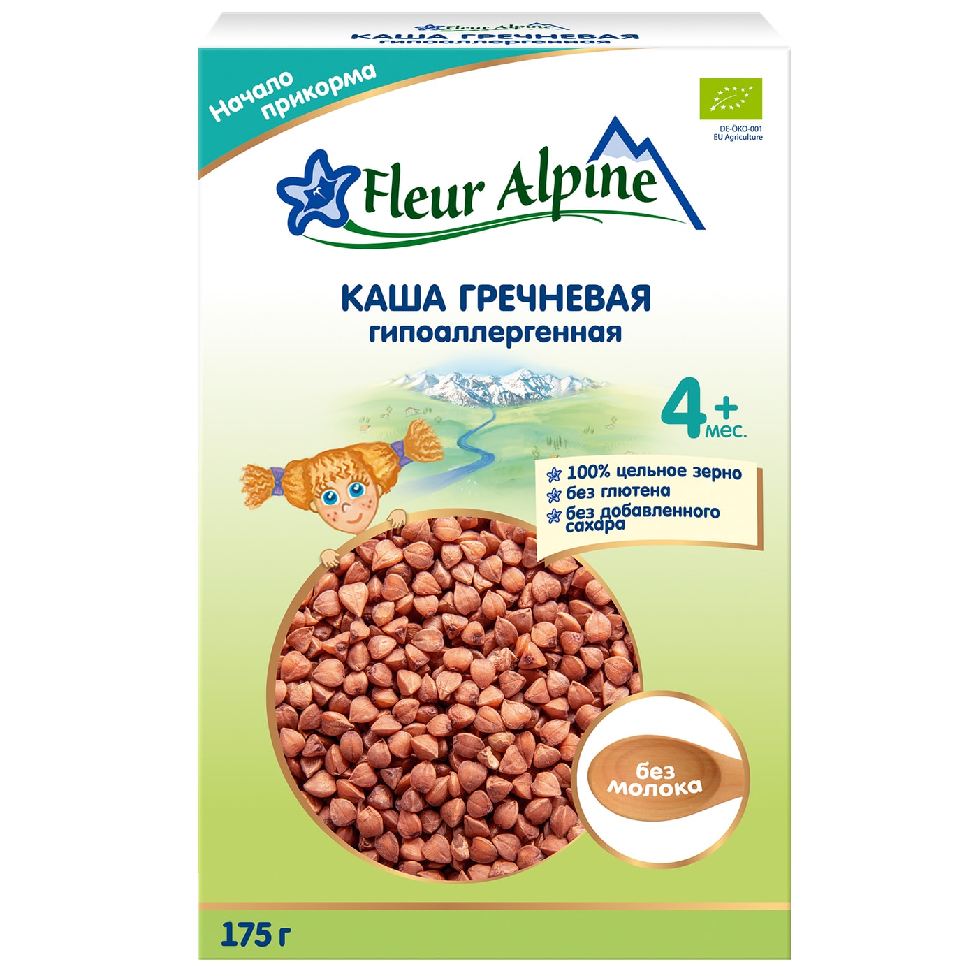 Изображение товара Каша Fleur Alpine Гречневая безмолочная для детей от 4 месяцев