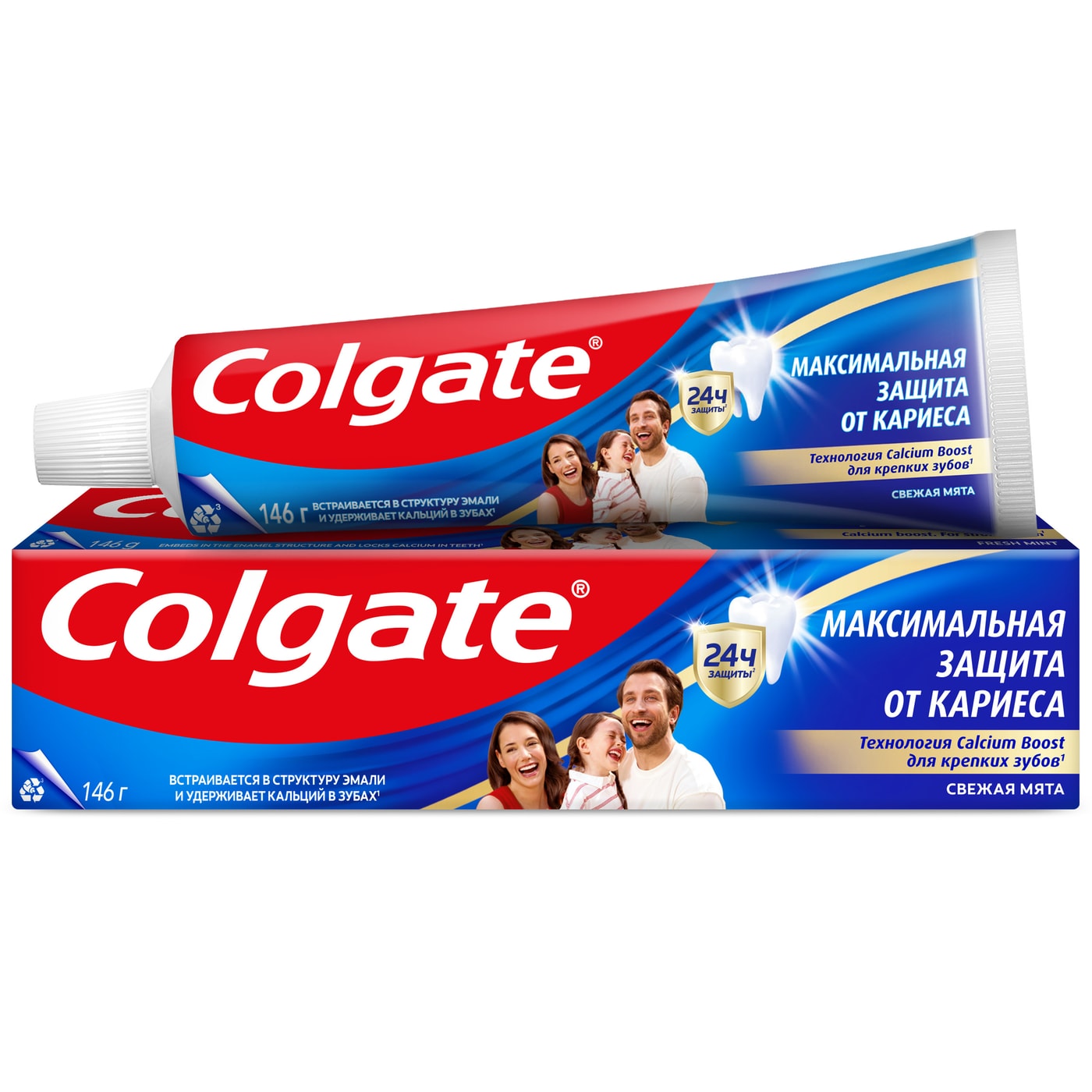 Изображение товара Зубная паста Colgate Максимальная защита от кариеса Свежая мята с комплексом кальция и фторида 100мл Изображение товара Зубная паста Colgate Максимальная защита от кариеса Свежая мята с комплексом кальция и фторида 100мл