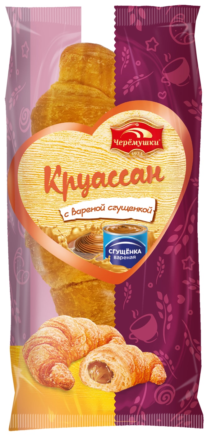 Изображение товара Круассан Черемушки с вареной сгущенкой 80г