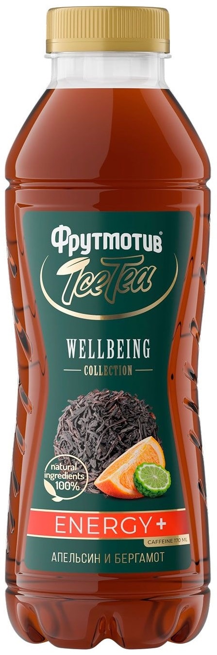 Изображение товара Напиток Фрутмотив Черный чай апельсин и бергамот 500 мл - освежающий фруктовый чай с ароматами нату