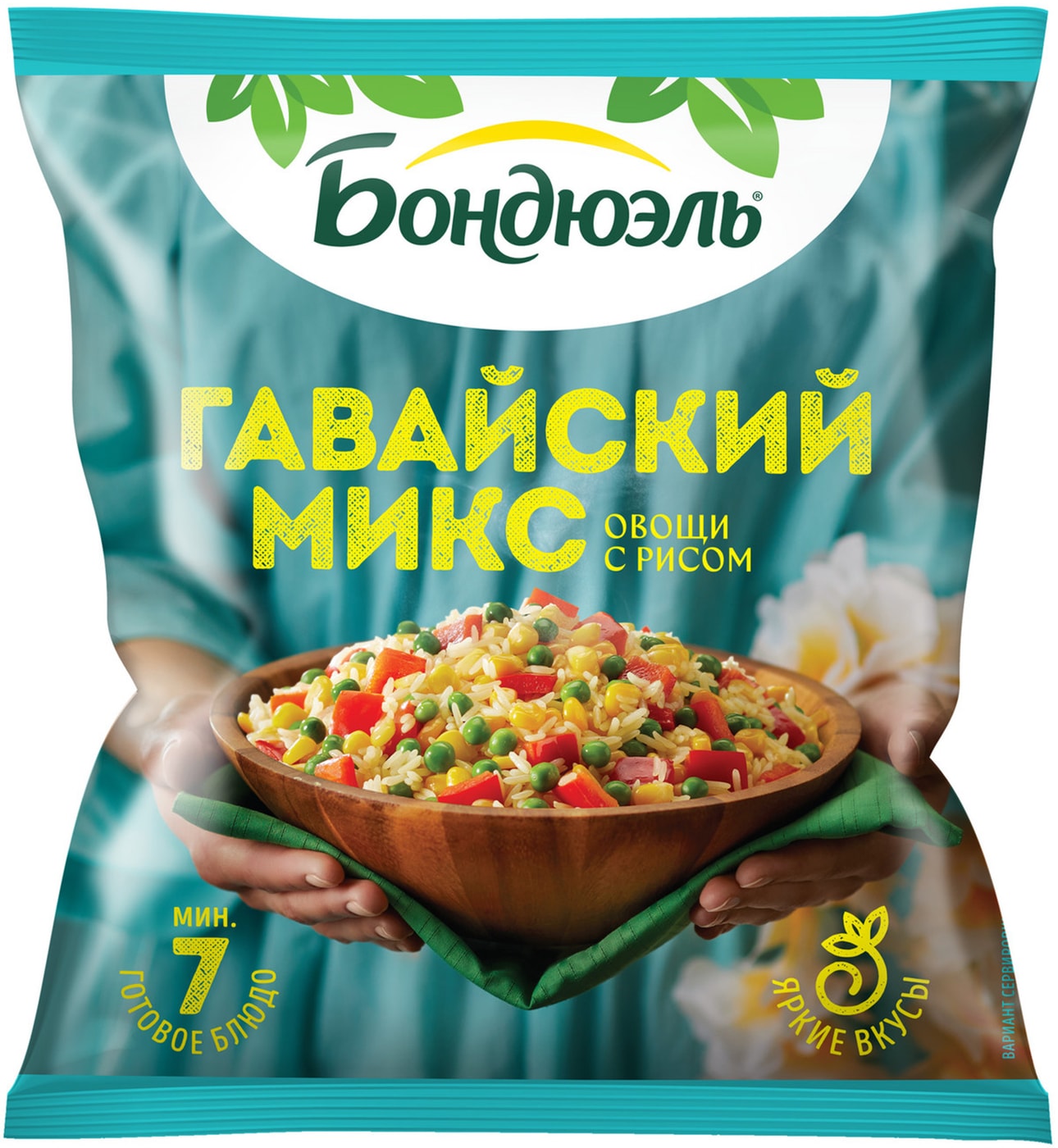 Изображение товара Гавайская овощная смесь Бондюэль с рисом 400г для быстрого приготовления
