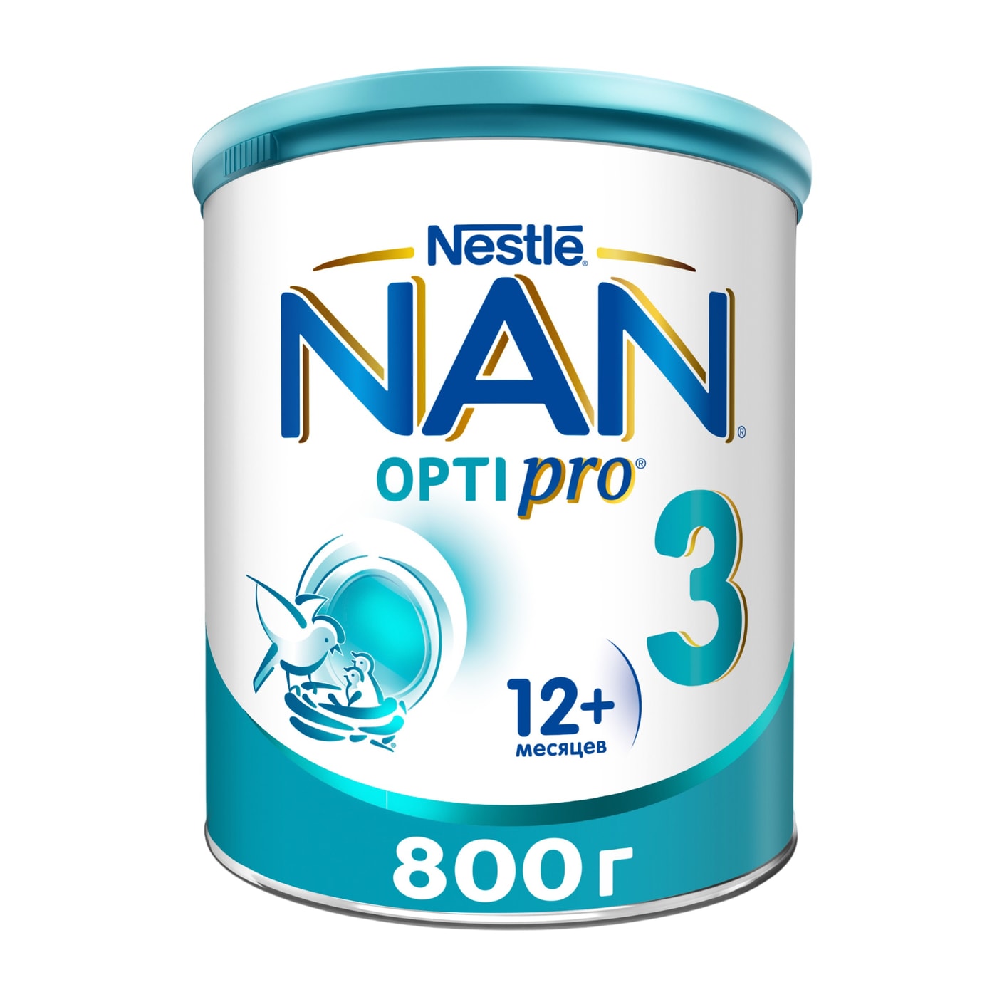 Изображение товара Молочная смесь NAN 3 OPTIPRO для детей 1 года и старше 0.8 кг