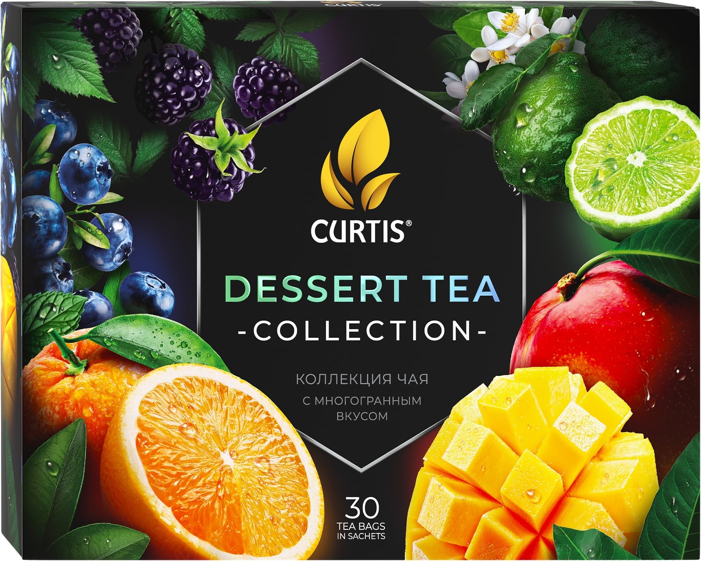 Изображение товара Набор чая Curtis Dessert Tea Collection 6 вкусов 30 сашет
