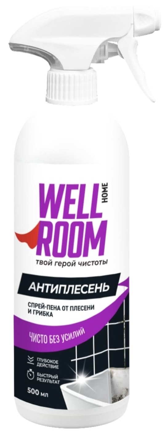 Изображение товара Спрей-пена Wellroom от плесени и грибка 500мл Изображение товара Спрей-пена Wellroom от плесени и грибка 500мл