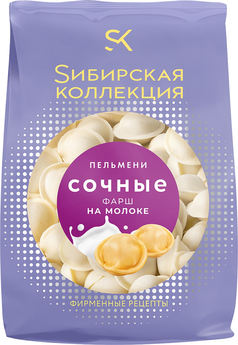 Изображение товара Пельмени Сибирская коллекция Сочные из фарша на молоке 700г