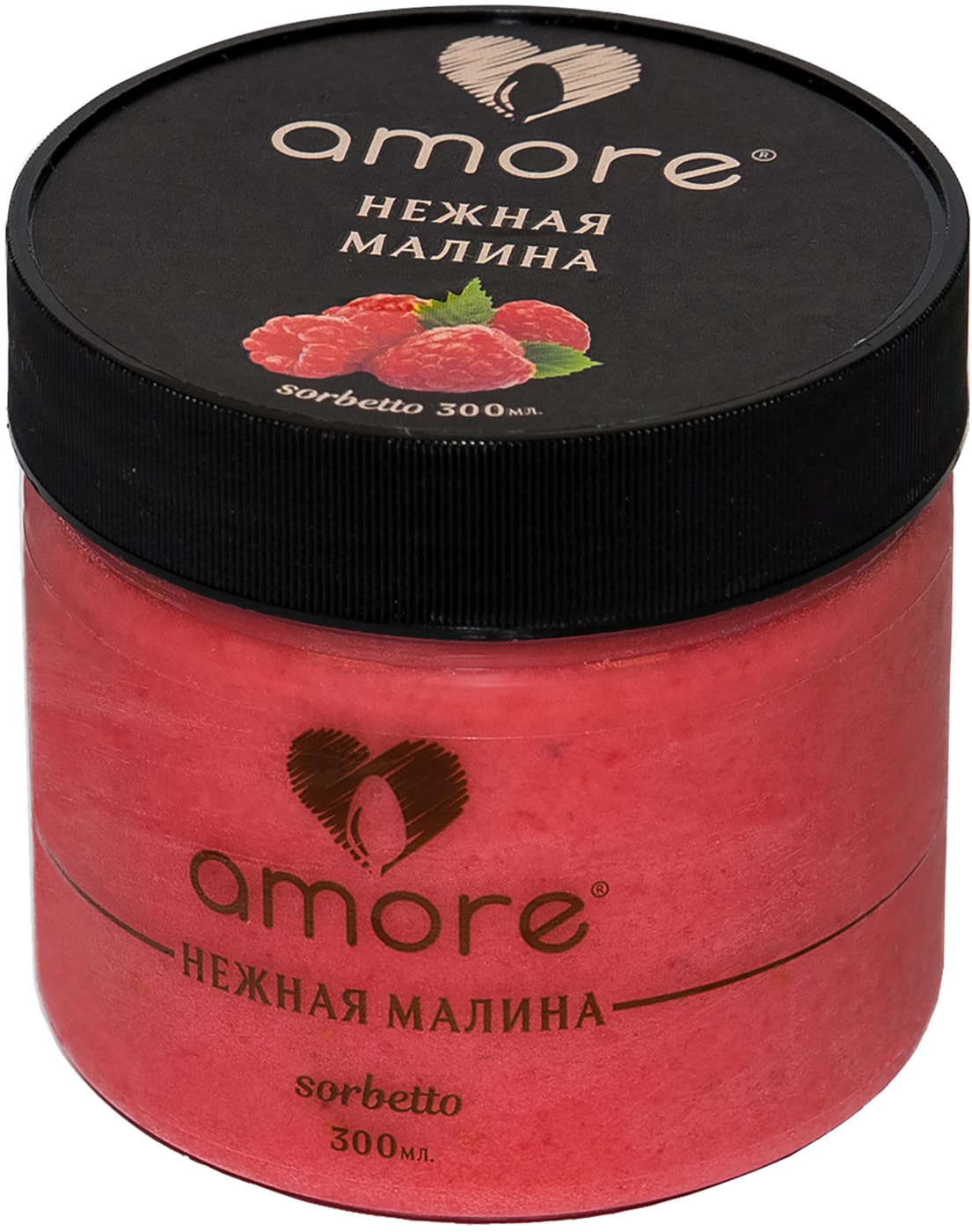 Изображение товара Сорбет Amore Нежная Малина 300 мл натуральный освежающий десерт