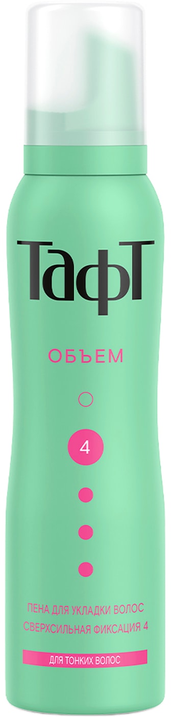 Изображение товара Пена для укладки волос Тафт объем сверхсильная фиксация 150 мл