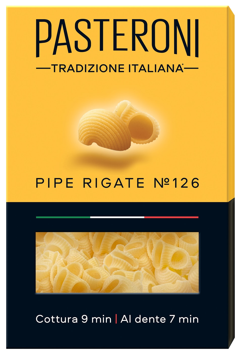 Изображение товара Макароны Pasteroni Pipe rigate №126 400г