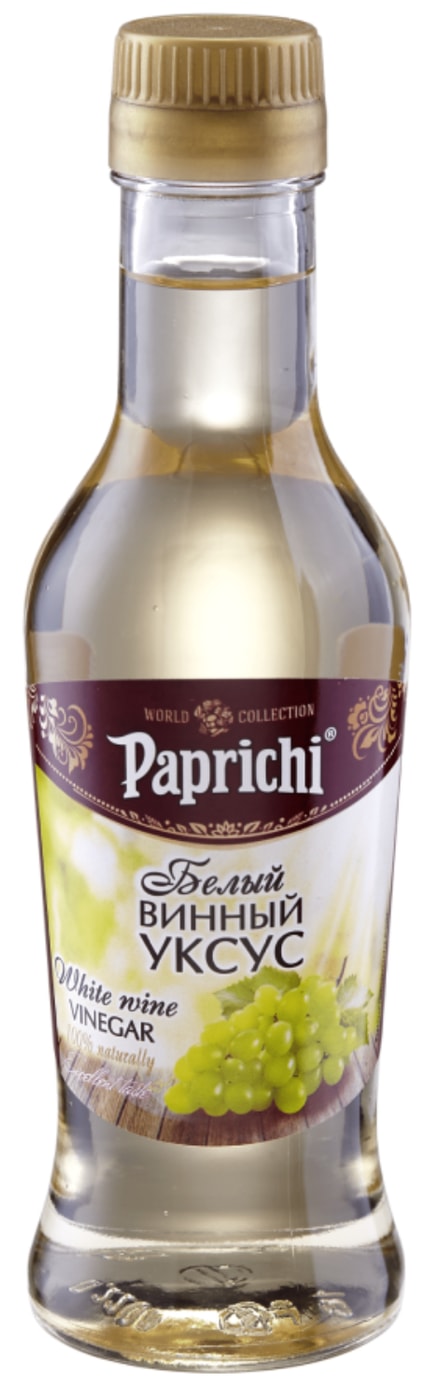 Изображение товара Уксус Paprichi Белый винный 220 мл натуральный для кухни