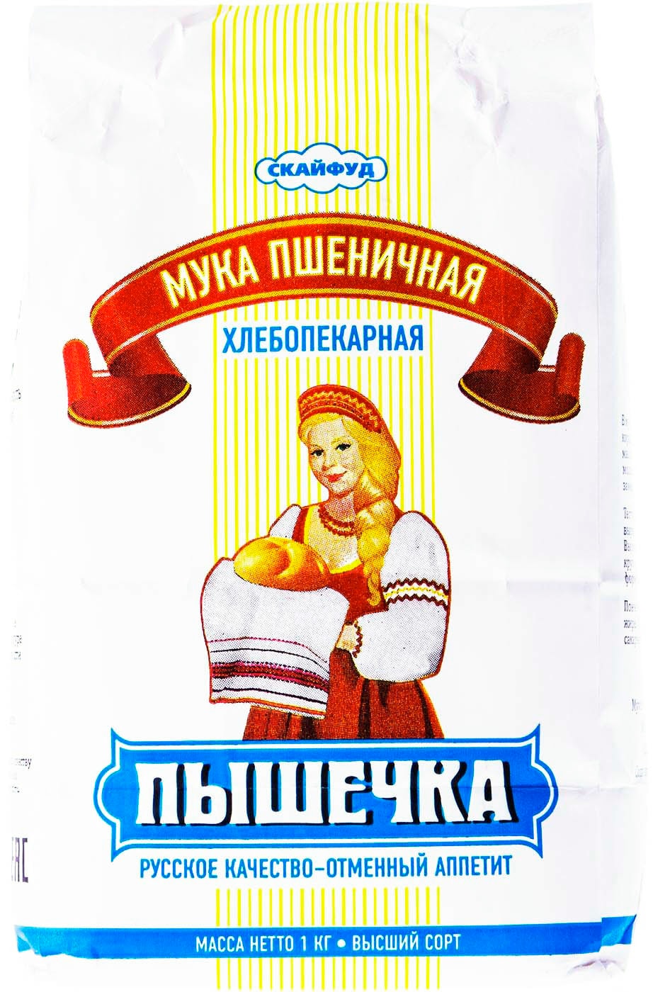 Изображение товара Мука Пышечка Пшеничная высший сорт 1кг