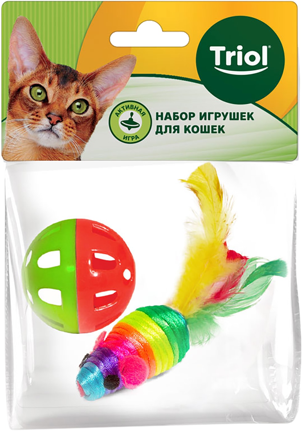 Изображение товара Набор игрушек для кошек Triol Активная игра 60мм Изображение товара Набор игрушек для кошек Triol Активная игра 60мм