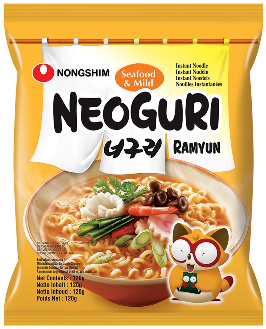 Изображение товара Лапша Nongshim Неогури с морепродуктами 120г