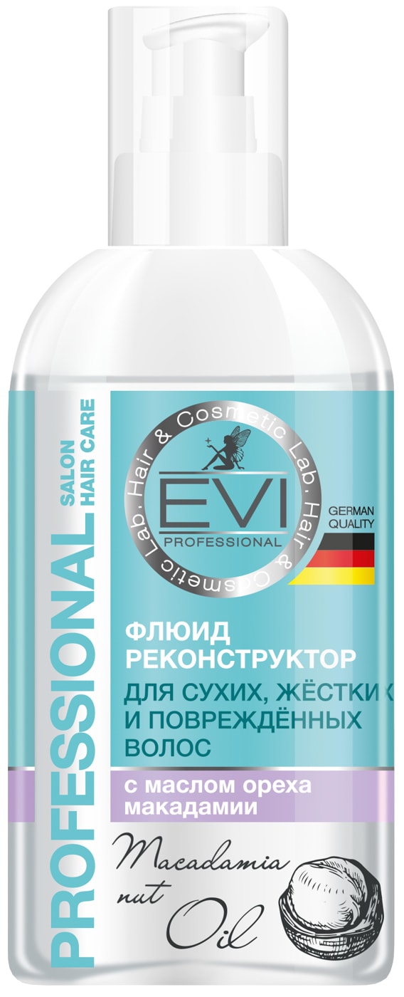 Изображение товара Флюид-реконструктор для волос EVI professional Флюид с маслом ореха макадамии 150мл
