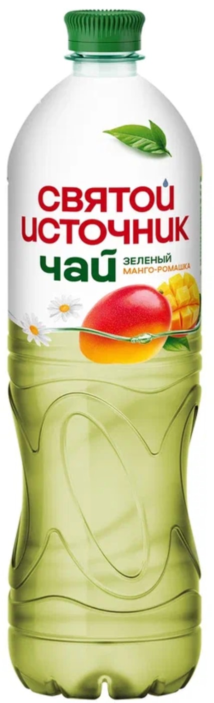 Изображение товара Чай Святой Источник холодный со вкусом манго и ромашки 1л натуральный напиток