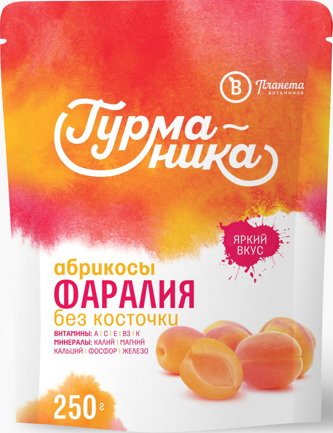 Изображение товара Абрикос Планета Витаминов Фаралия Гурманика без косточки быстрозамороженный 250г