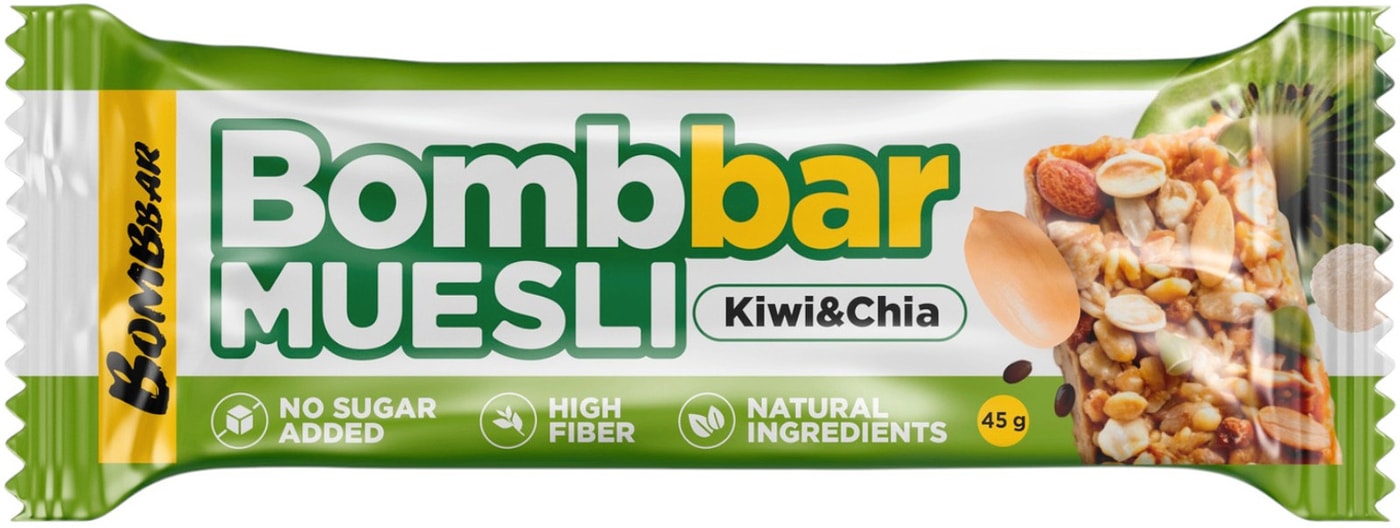 Изображение товара Батончик BombBar Киви-Чиа мультизлаковый 45 г