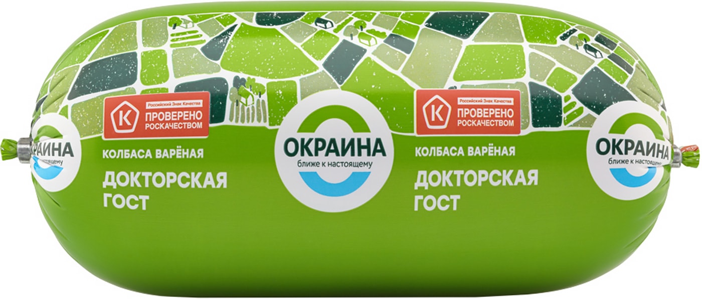 Изображение товара Колбаса Окраина Докторская вареная 500г