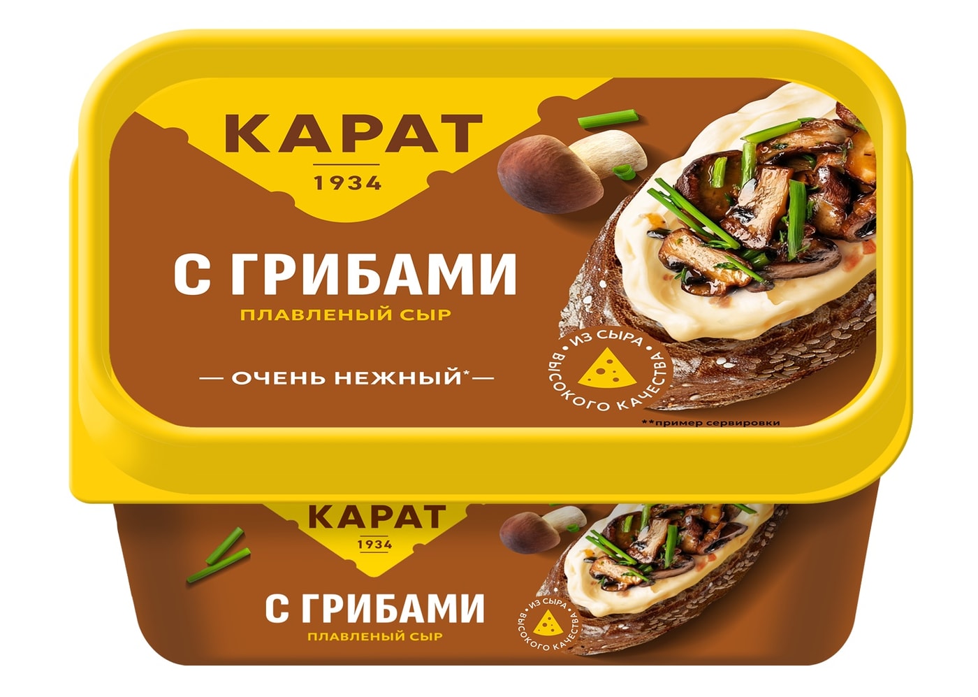 Изображение товара Сыр плавленый Карат с Грибами 45% 400г