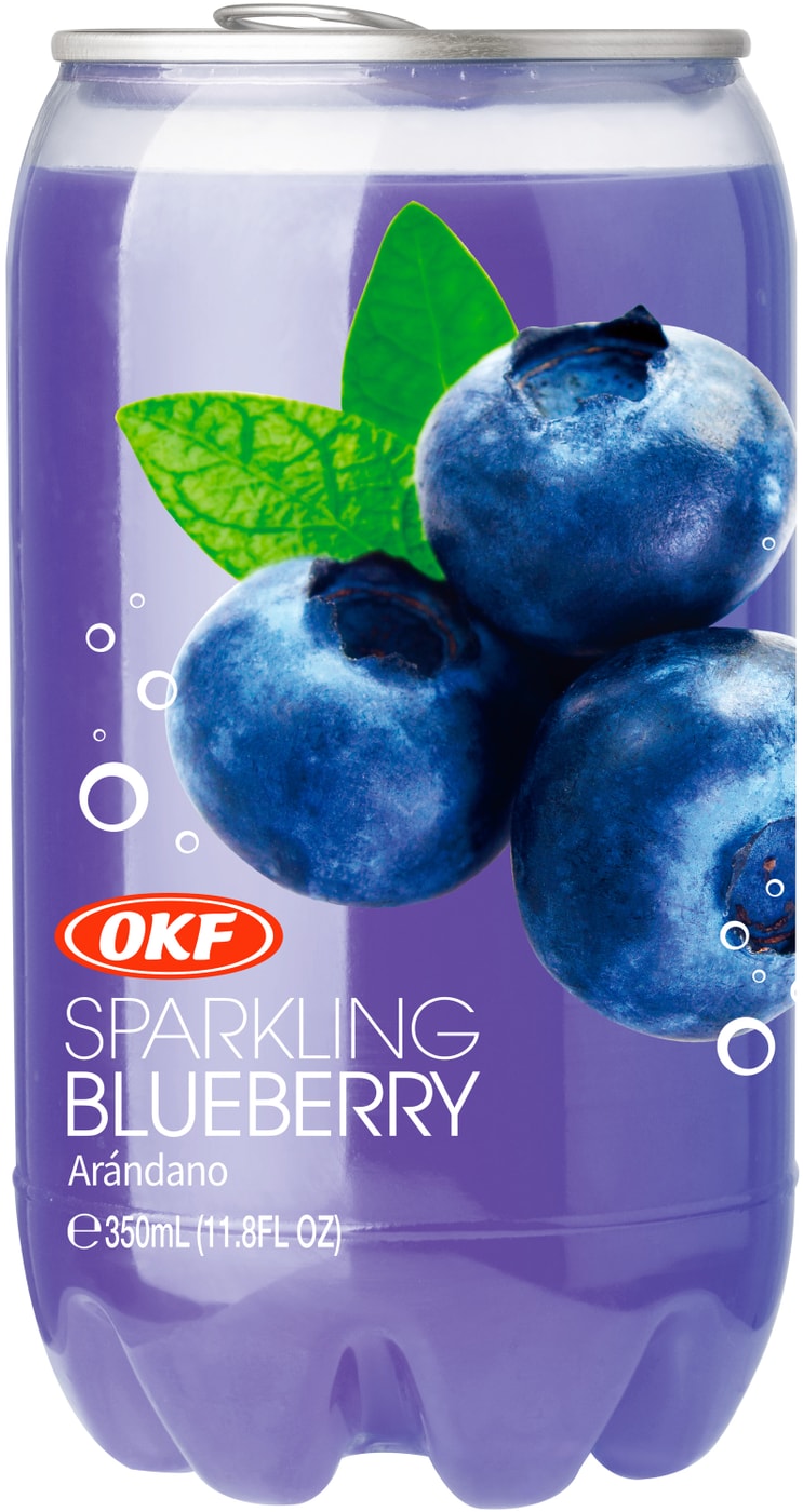 Изображение товара OKF Черника газированный напиток 350 мл натуральный вкус корея