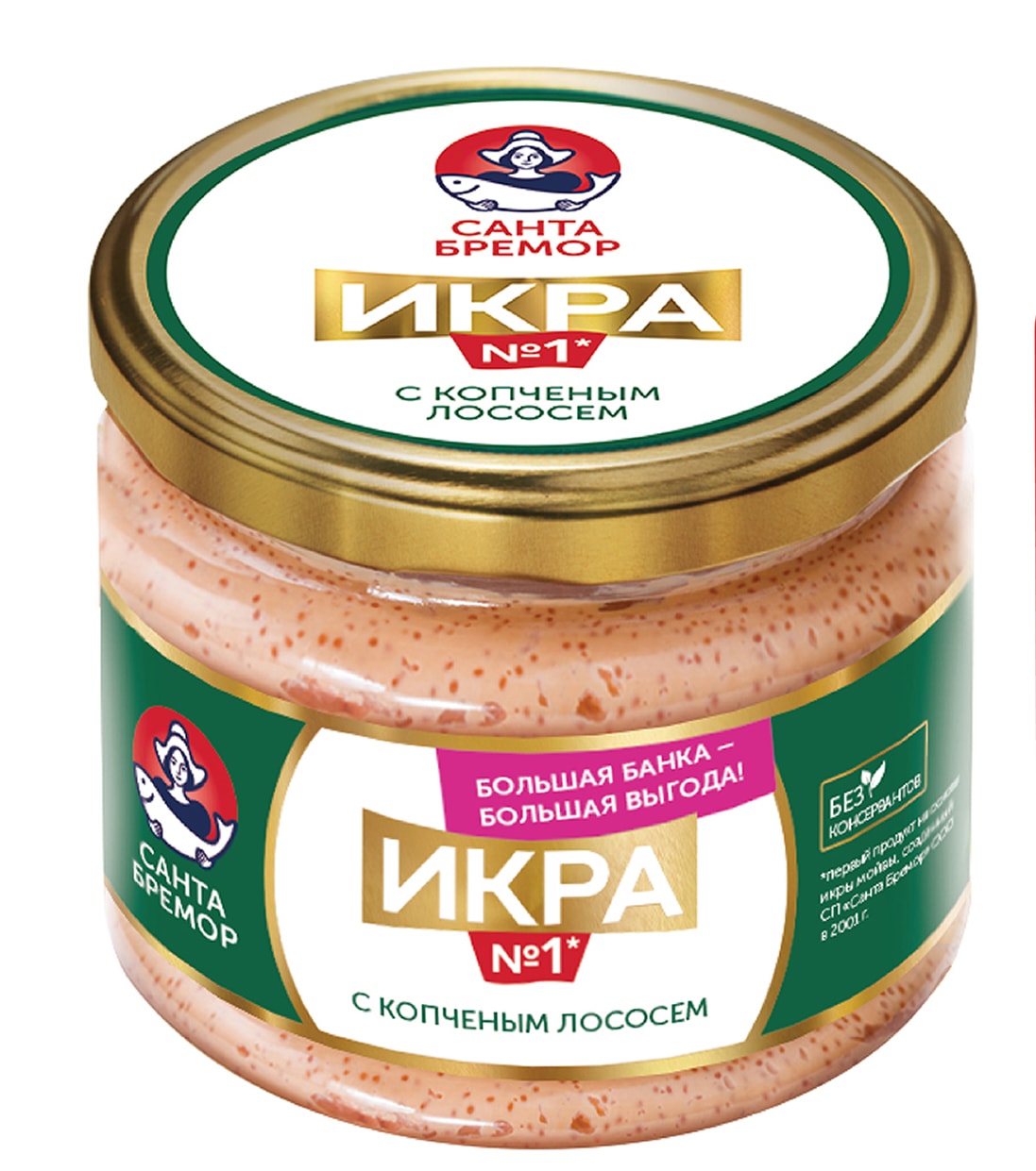 Изображение товара Икра Санта Бремор с копченым лососем 270г