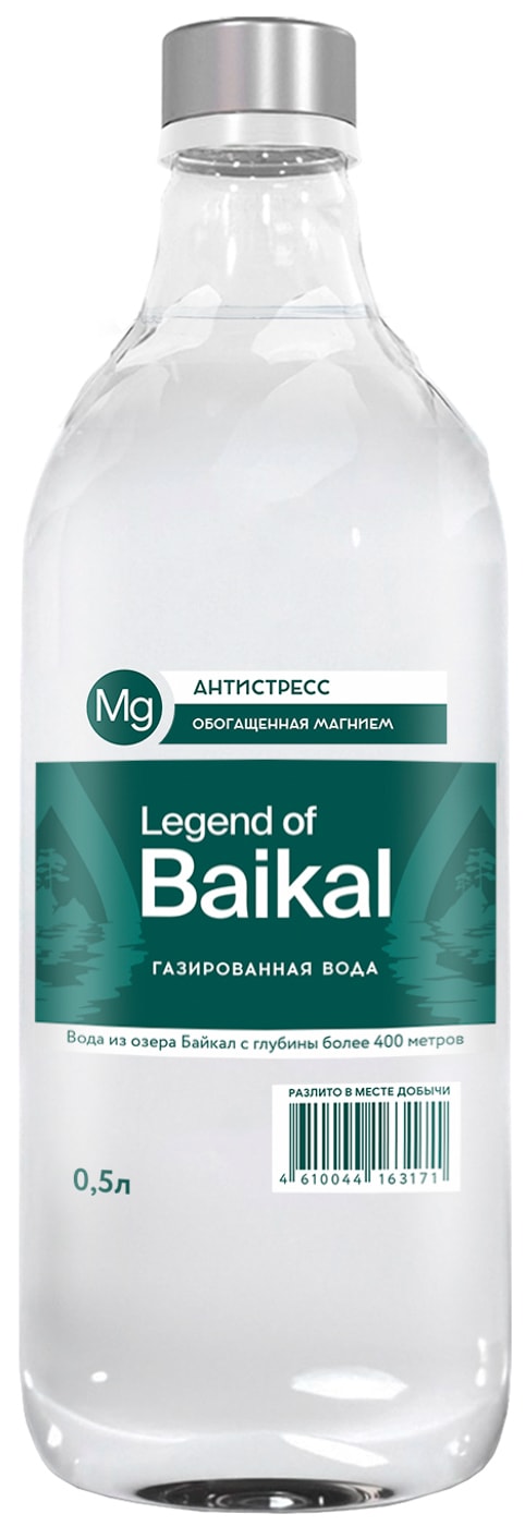 Изображение товара Вода Legend of Baikal Антистресс газированная 500мл натуральный напиток из Байкала