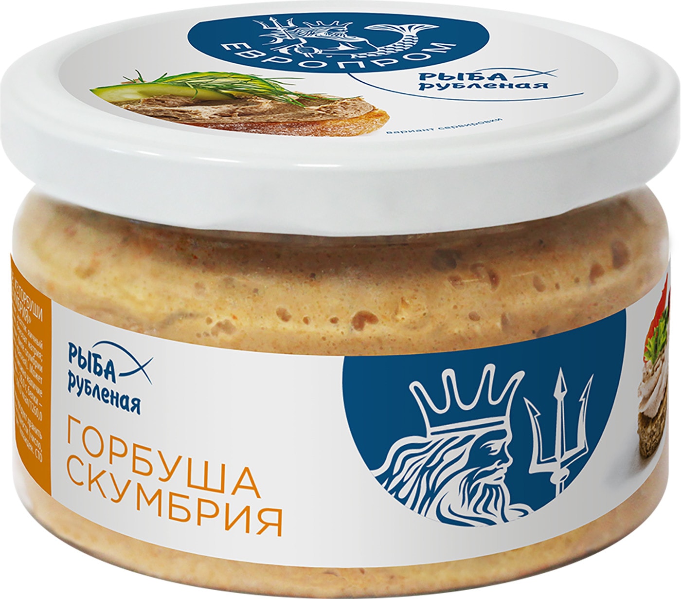 Изображение товара Горбуша-Скумбрия Европром рубленая 180г