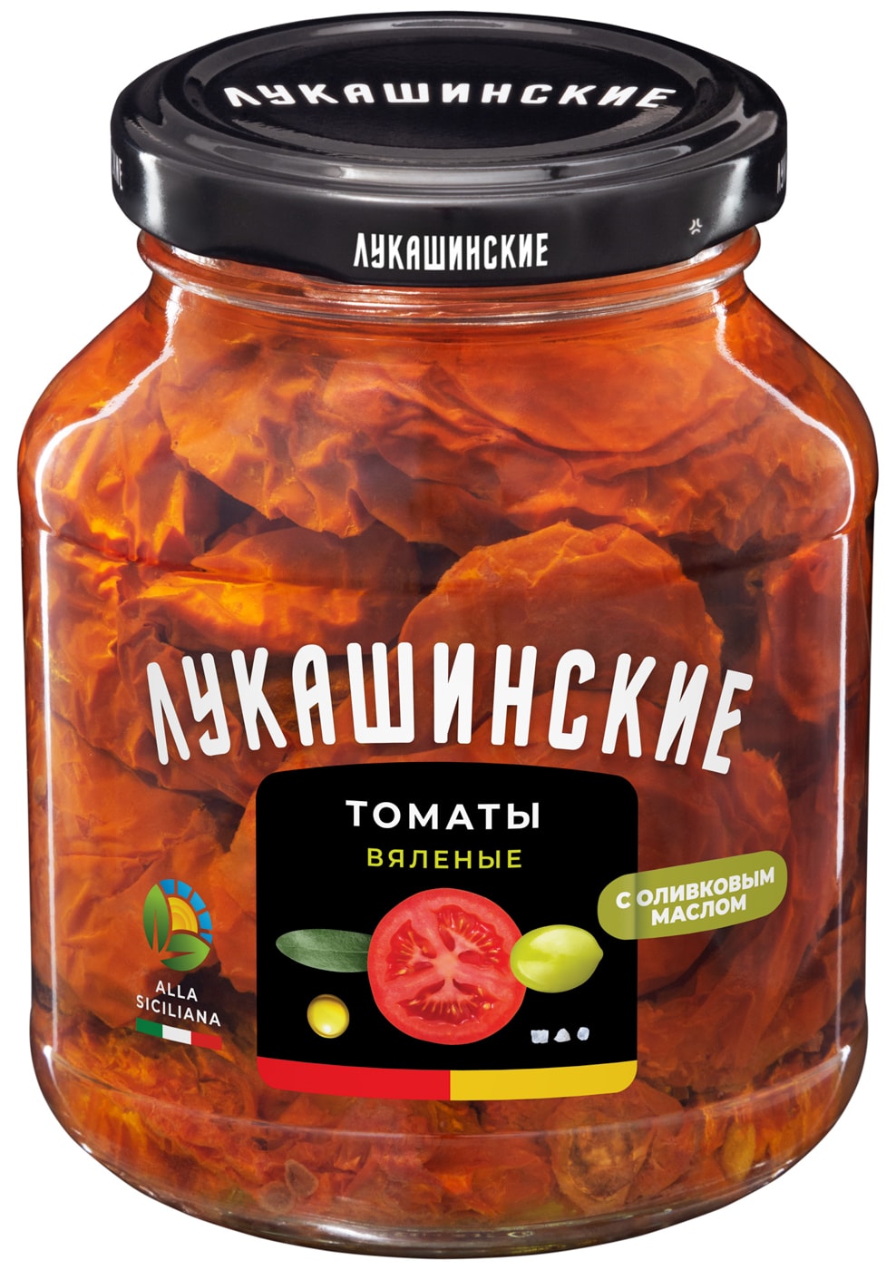 Изображение товара Вяленые томаты Лукашинские в оливковом масле 250г