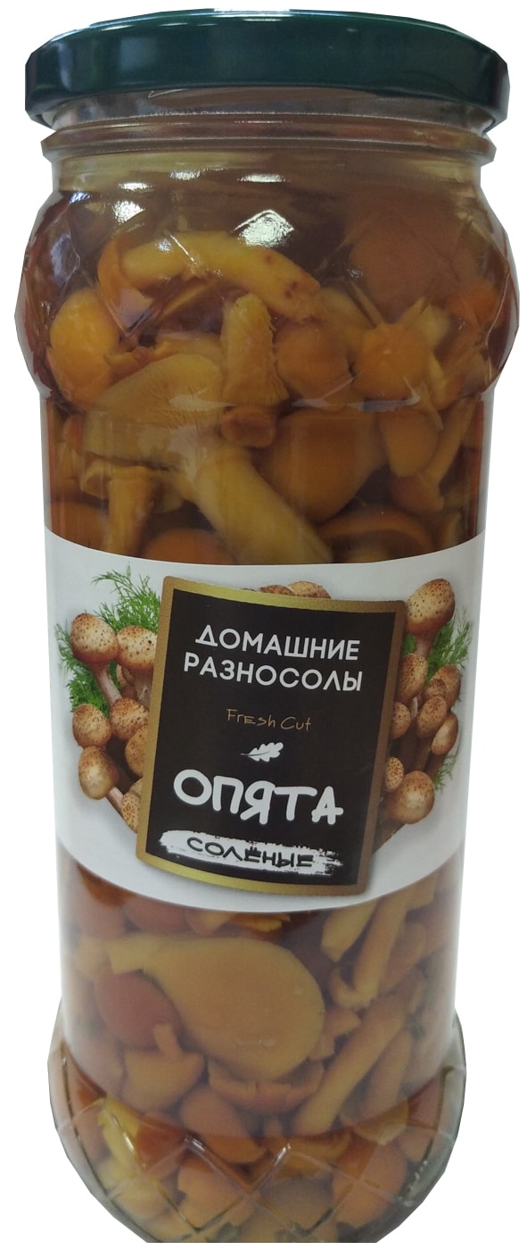 Изображение товара Грибы опята соленые Домашние разносолы, 530 г