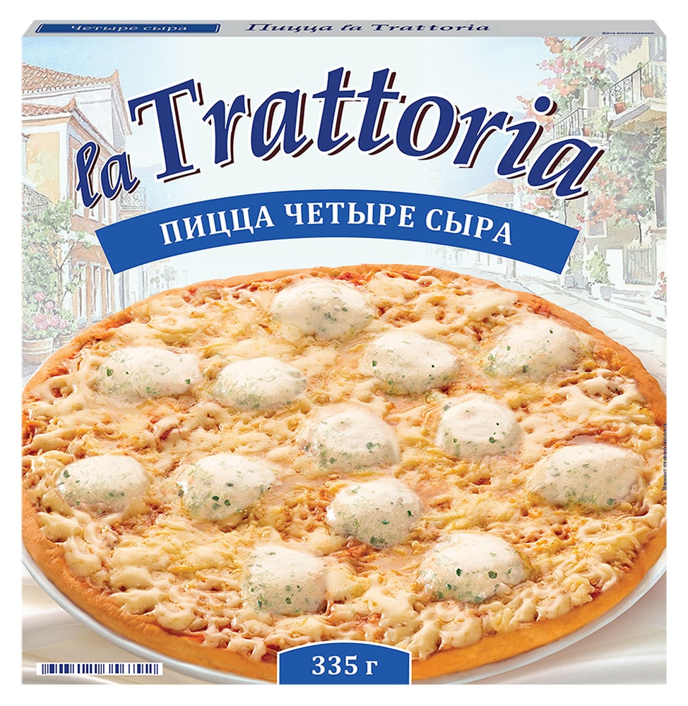 Изображение товара Пицца 4 сыра La Trattoria 335г замороженная Россия